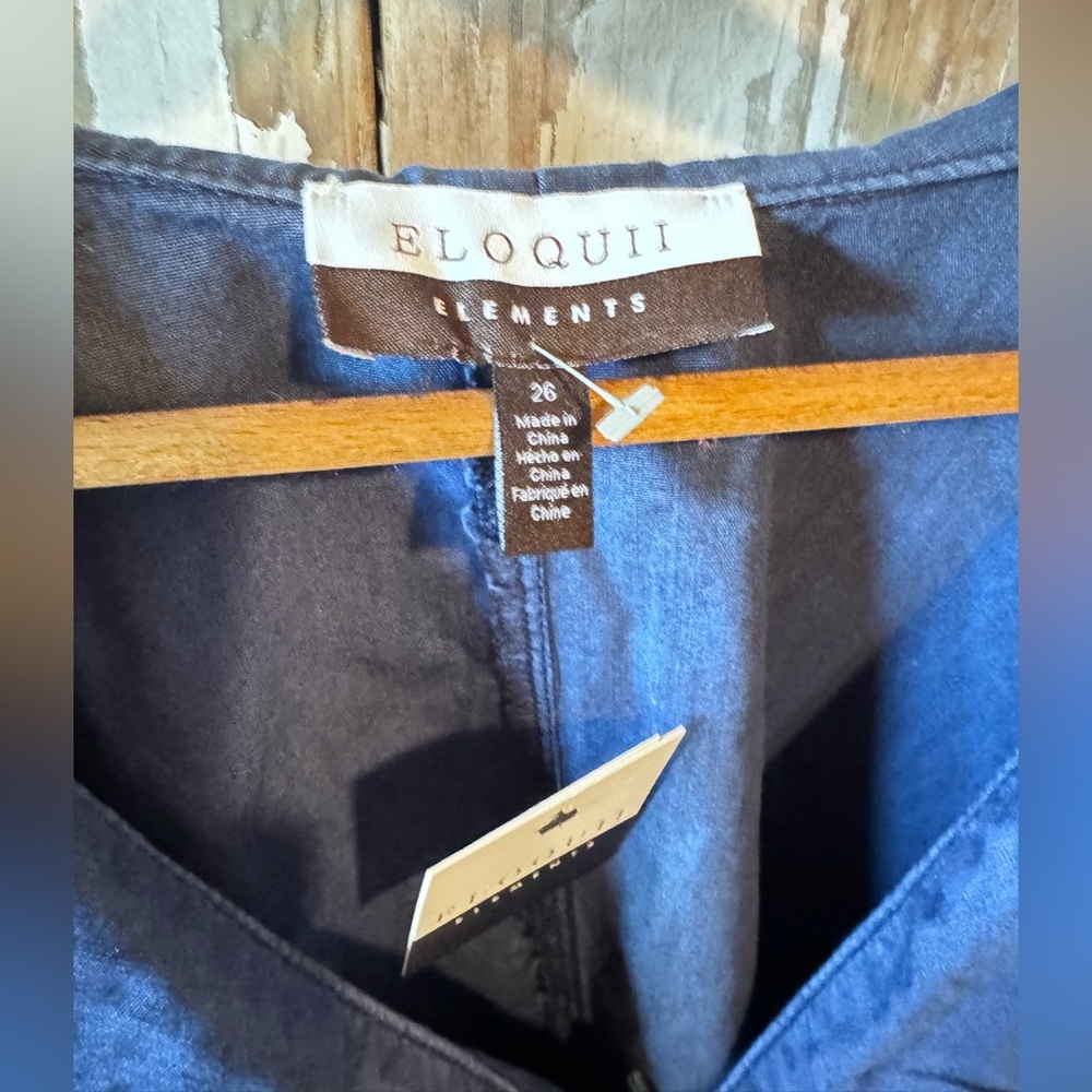 Eloquii Elements NWT Chambray Long Sleeve Button … - image 3